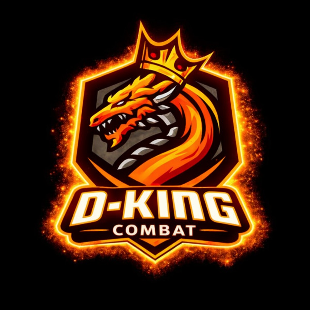 DKing Combat crowned dragon logo